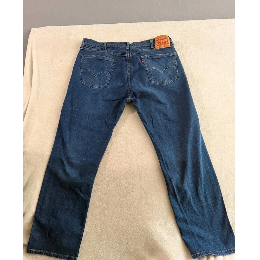 Levi's Mens W38 L30 (tagged) Blue Jeans 505 Regular Fit Straight Leg Denim Pants